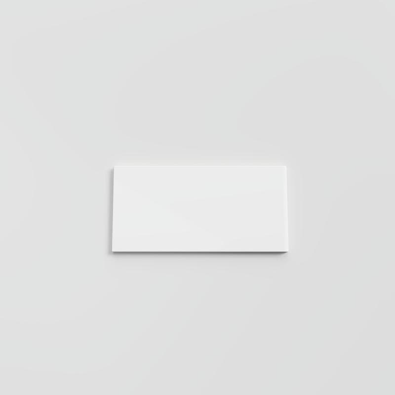 Mood Bright White Ice 3x6 Single Bullnose (Short Side 3") - Image 1