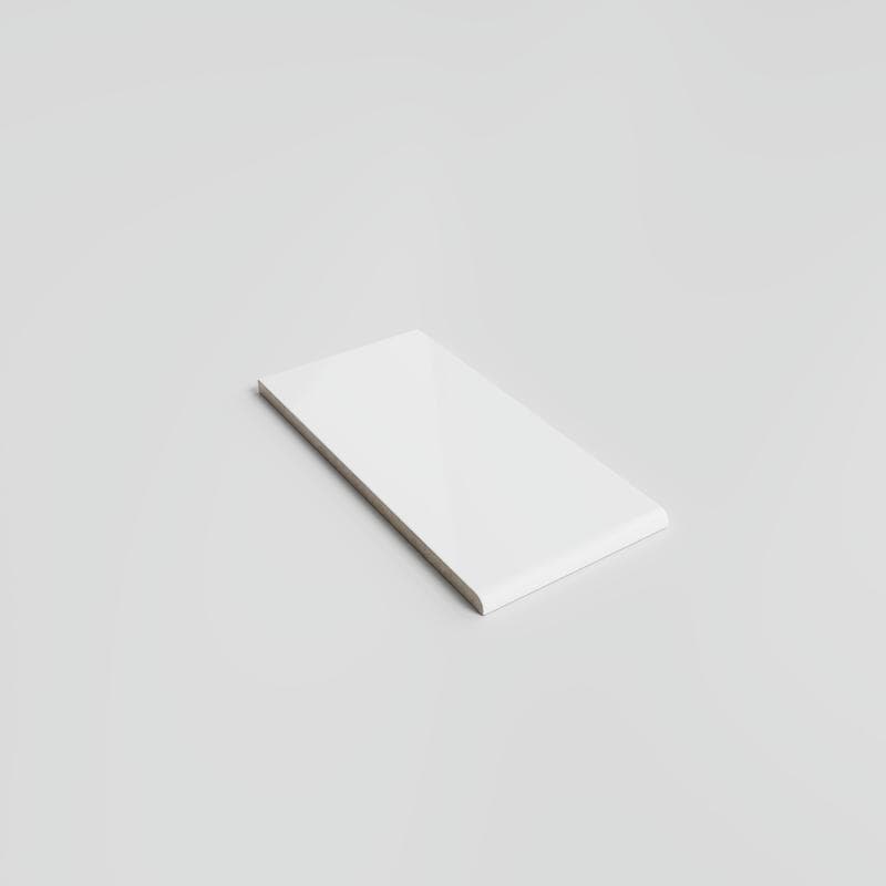 Mood Bright White Ice 3x6 Single Bullnose (Short Side 3") - Image 2