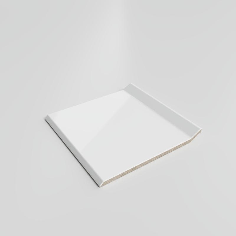 Mood Bright White Ice 4-1/4 x 4-1/4 Cove - Flat Top - Image 2