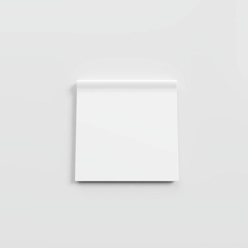 Mood Bright White Ice 4-1/4 x 4-1/4 RC Corner - Image 1