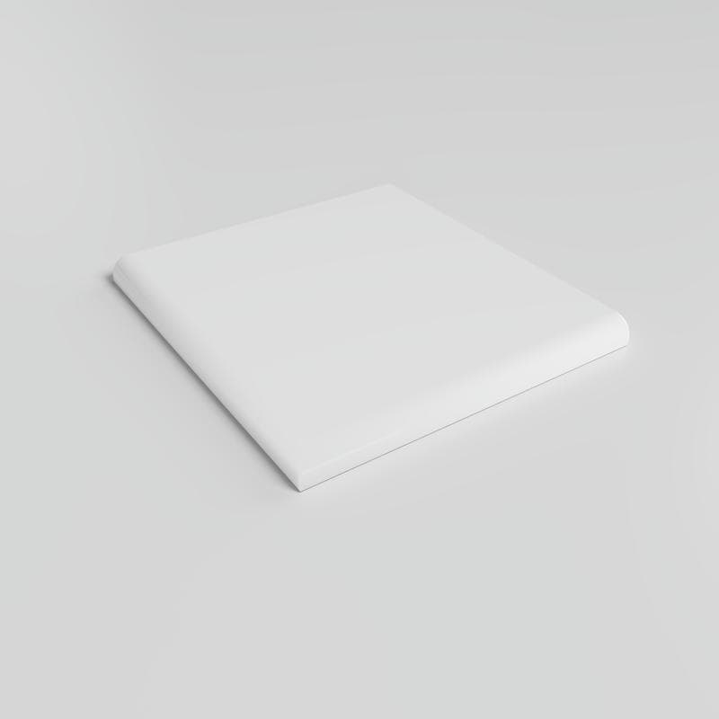 Mood Bright White Ice 4-1/4 x 4-1/4 Single Bullnose Corner - Image 2