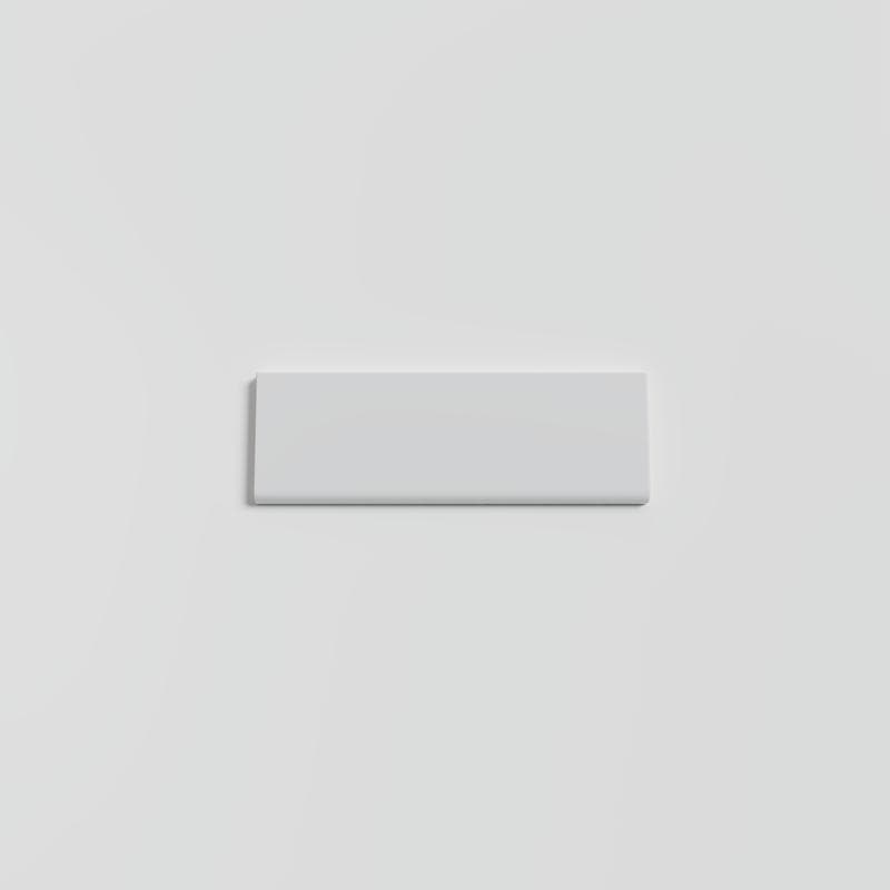 Mood Matte Tender Gray 2x6 Single Bullnose - Image 1