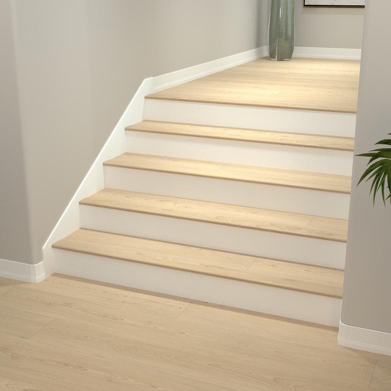 Caspar Cream Cali Vinyl Stair Nosing Overlap - Image 2