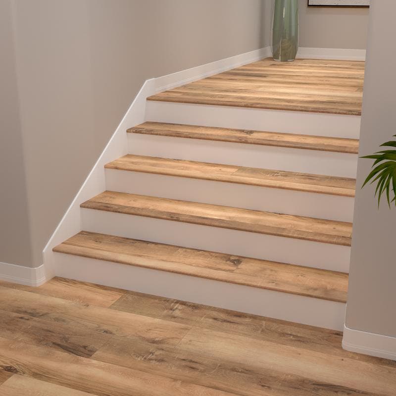 North Shore Oak Cali Vinyl Stair Nosing Overlap - Image 2