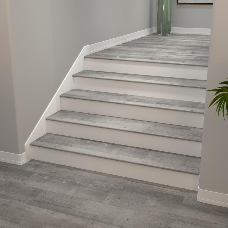 Gray Ash Cali Vinyl Stair Nosing Flush Windansea - Image 2