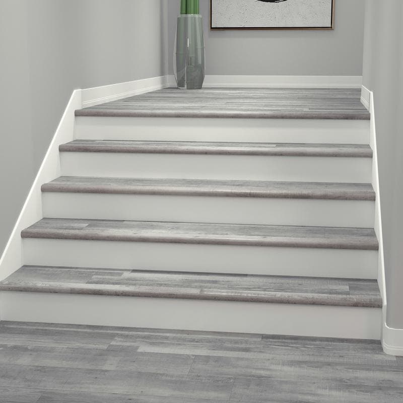 Gray Ash Cali Vinyl Stair Nosing Overlap Windansea - Image 2