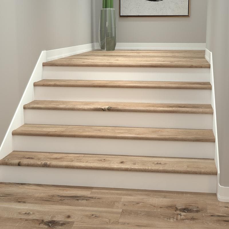 Seaboard Oak Cali Vinyl Stair Nosing Overlap - Image 2