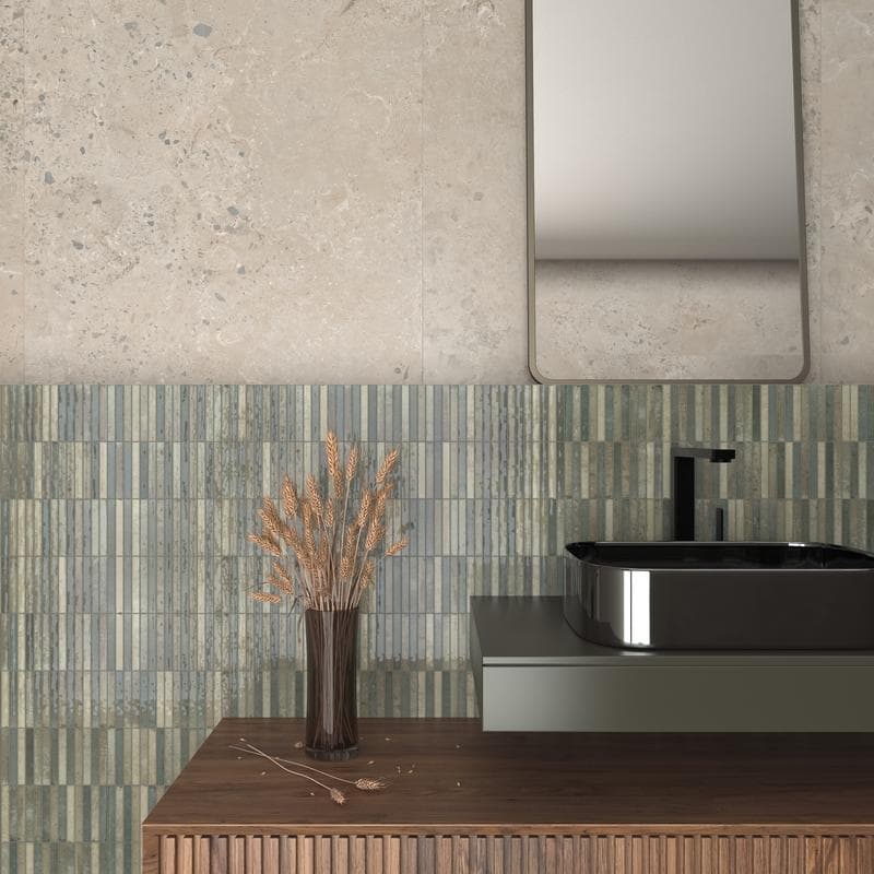 Kit-Kat Mosaic Musgo Glossy 4.5x9 Field Tile - Image 3