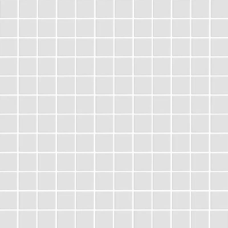 CC Mosaics Matte White Penny Round 12x12 Mosaic - Image 1