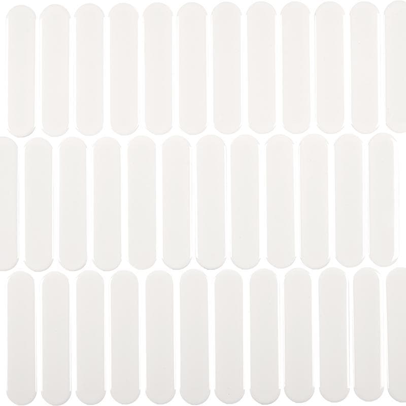 CC Mosaics+ Bright White Oval 12x12 Mosaic - Image 1