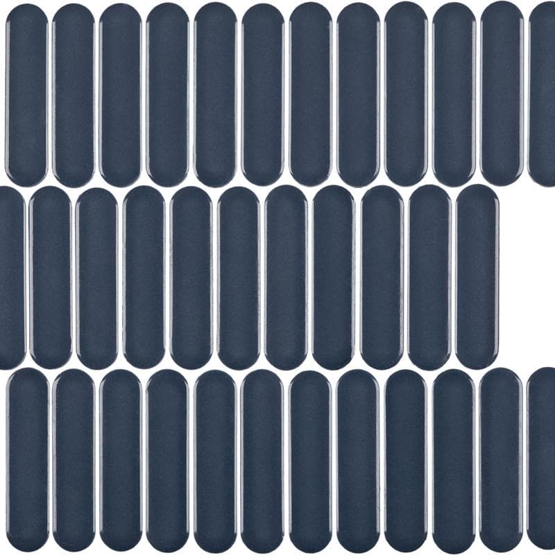 CC Mosaics+ Bright Blue Oval 12x12 Mosaic - Image 1