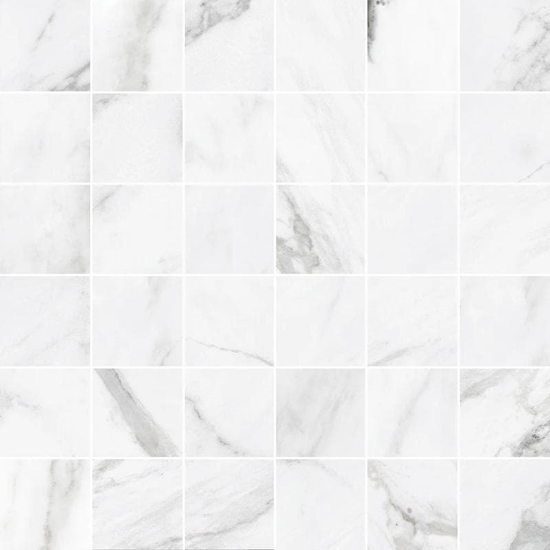 Statuary White Unpolished 12x12 Mosaic - Image 1