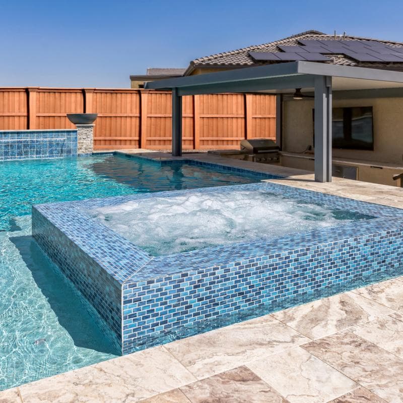 Aquabella Monticello Villanova 6x6 Porcelain Bullnose Pool Tile - Image 14