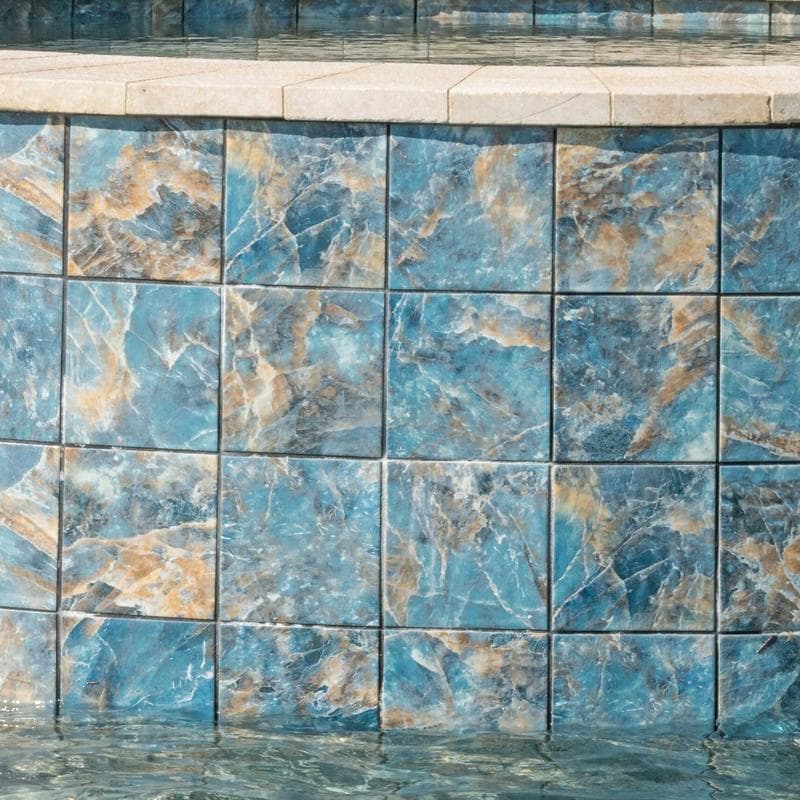 Aquabella Himalaya Tibet 6x6 Porcelain Bullnose Pool Tile - Image 10