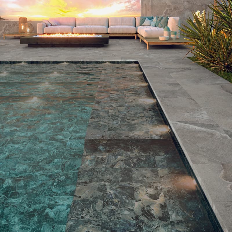 Aquabella Himalaya Nepal 6x6 Porcelain Bullnose Pool Tile - Image 12