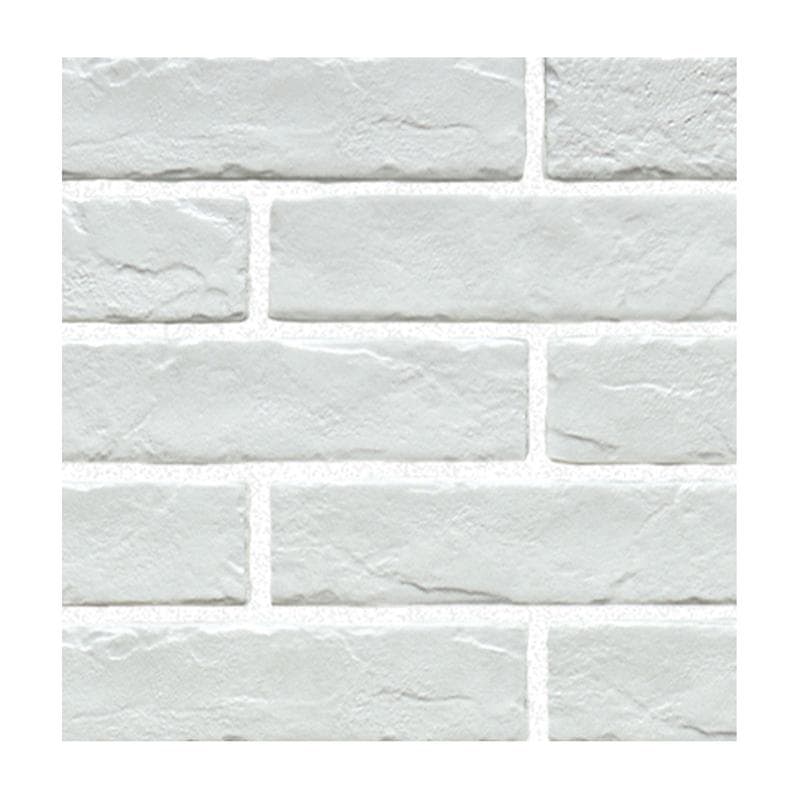 Aquabella Rustic Brick White 2x10 Porcelain Pool Tile - Image 1