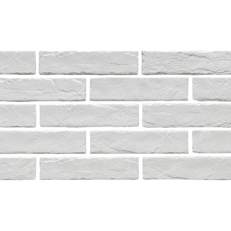 Aquabella Rustic Brick White 2x10 Porcelain Pool Tile - Image 4
