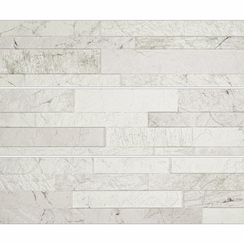 Aquabella Tivoli White 6x24 Porcelain 12"x12" Pool Tile - Image 2