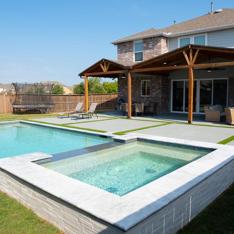 Aquabella Tivoli White 6x24 Porcelain 12"x12" Pool Tile - Image 5