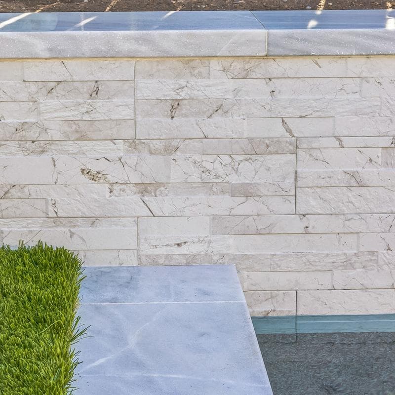 Aquabella Tivoli White 6x24 Porcelain 12"x12" Pool Tile - Image 11