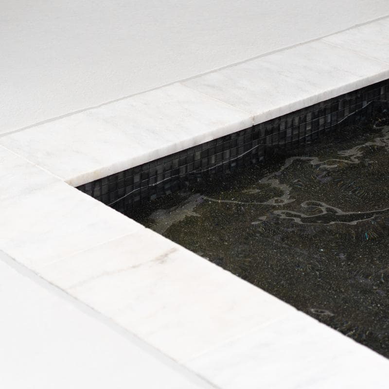 Aquabella Tivoli White 6x24 Porcelain 12"x12" Pool Tile - Image 20