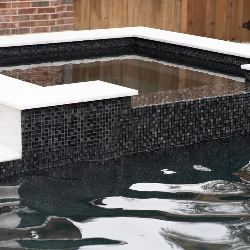 Aquabella Tivoli White 6x24 Porcelain 12"x12" Pool Tile - Image 21