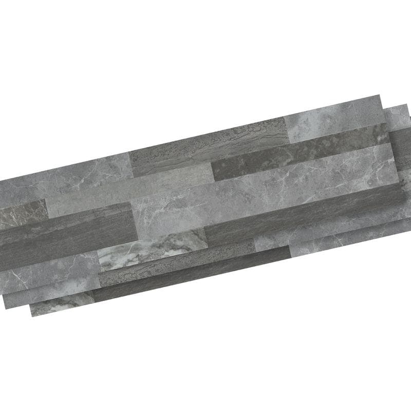 Aquabella Tivoli Grey 6x24 Porcelain 12"x12" Pool Tile - Image 3