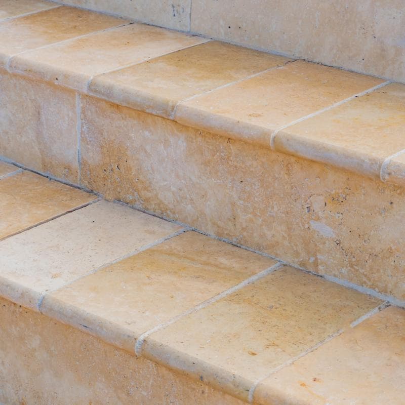 Aquabella Petra Beige 6x24 Porcelain 12"x12" Pool Tile - Image 11