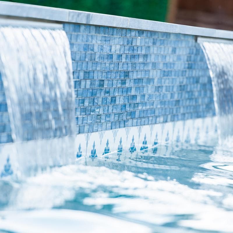 Aquabella Manhattan Times Square 1x2 Glass Mosaic 12"x12" Pool Tile - Image 7