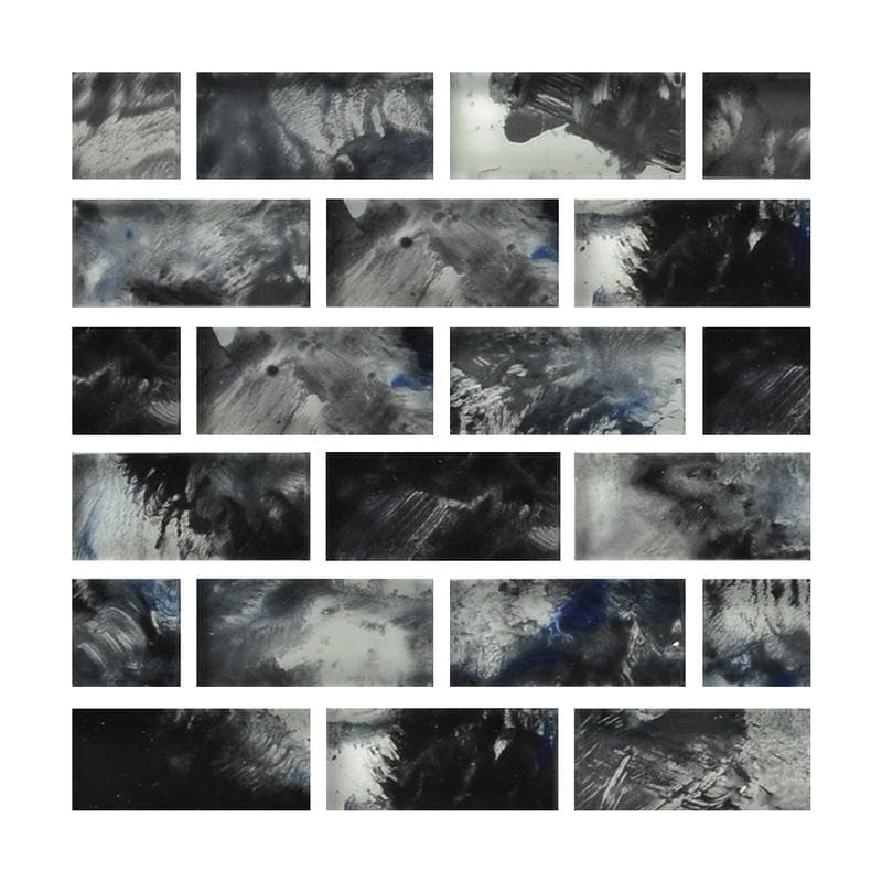 Aquabella Flora Agave 1x2 Glass Mosaic 12"x12" Pool Tile - Image 1