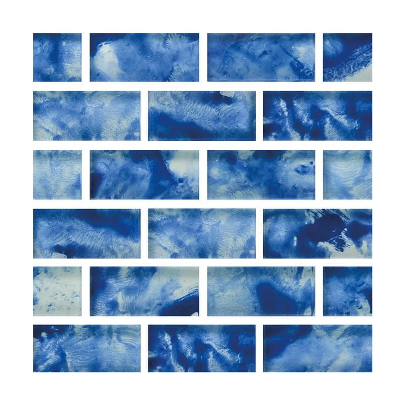 Aquabella Espania Leon 1x2 Glass Mosaic 12"x12" Pool Tile - Image 1