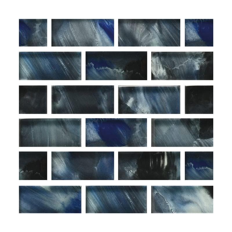 Aquabella Espania Granada 1x2 Glass Mosaic 12"x12" Pool Tile - Image 1