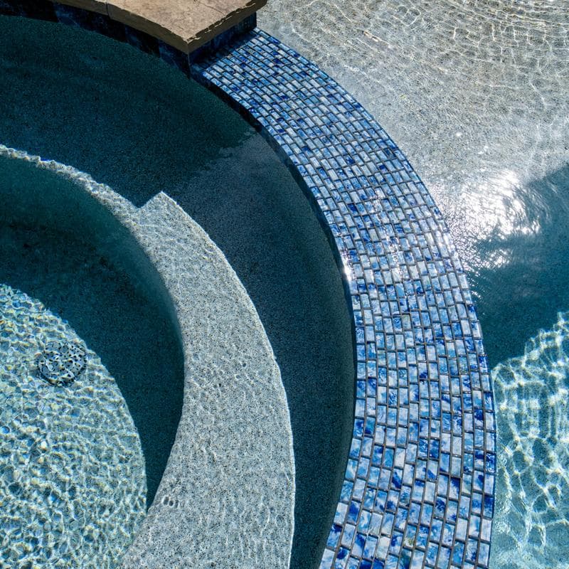 Aquabella Espania Alicante 1x2 Glass Mosaic 12"x12" Pool Tile - Image 5