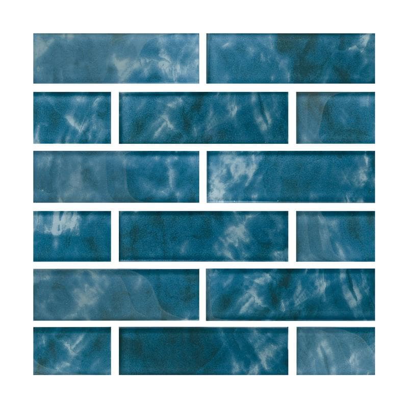 Aquabella Britannia Yorkshire 2x6 Glass Mosaic 12"x12" Pool Tile - Image 1