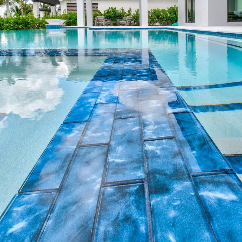 Aquabella Britannia Yorkshire 2x6 Glass Mosaic 12"x12" Pool Tile - Image 13