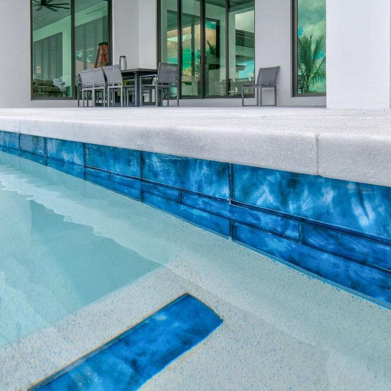 Aquabella Britannia Yorkshire 2x6 Glass Mosaic 12"x12" Pool Tile - Image 14