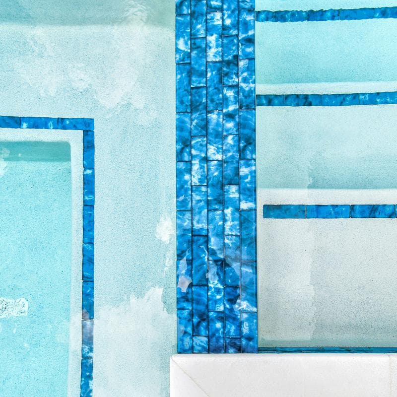 Aquabella Britannia Yorkshire 2x6 Glass Mosaic 12"x12" Pool Tile - Image 15