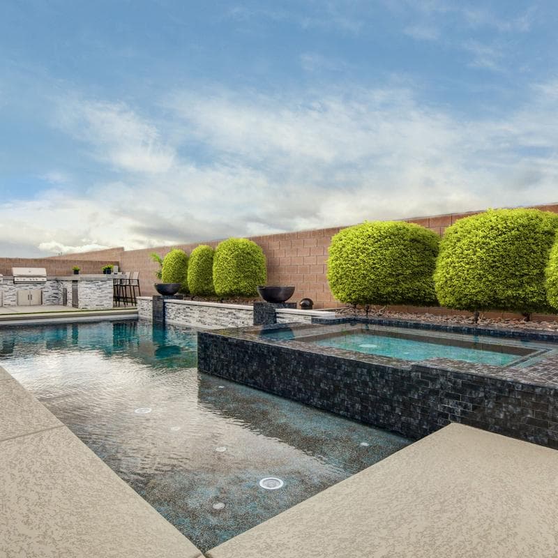 Aquabella Britannia Stonehenge 2x6 Glass Mosaic 12"x12" Pool Tile - Image 3