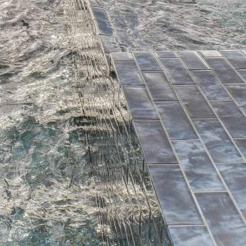 Aquabella Britannia Stonehenge 2x6 Glass Mosaic 12"x12" Pool Tile - Image 5