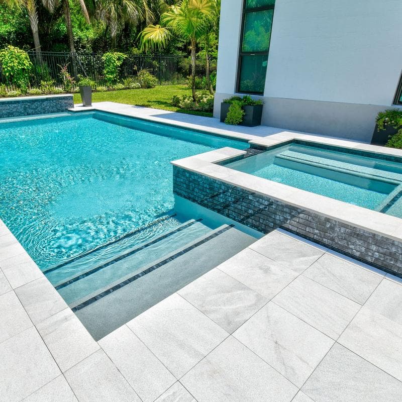 Aquabella Britannia Stonehenge 2x6 Glass Mosaic 12"x12" Pool Tile - Image 10