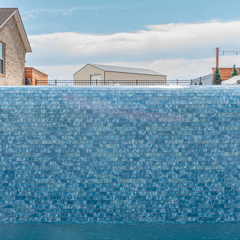 Aquabella Britannia Cathedral 2x6 Glass Mosaic 12"x12" Pool Tile - Image 2