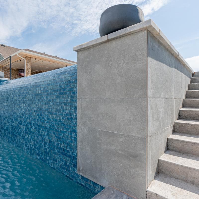 Aquabella Britannia Cathedral 2x6 Glass Mosaic 12"x12" Pool Tile - Image 5