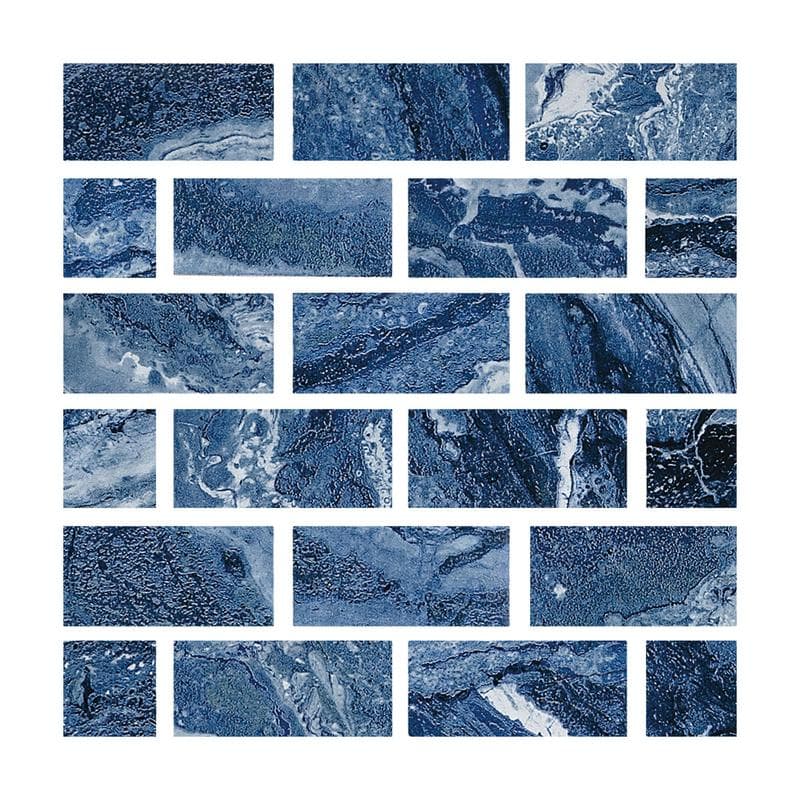 Aquabella Pinnacle Denali 1x2 Porcelain Mosaic 12"x12" Pool Tile - Image 1