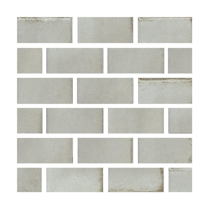 Aquabella Beachfront Palisades 1x2 Porcelain Mosaic 12"x12" Pool Tile - Image 1