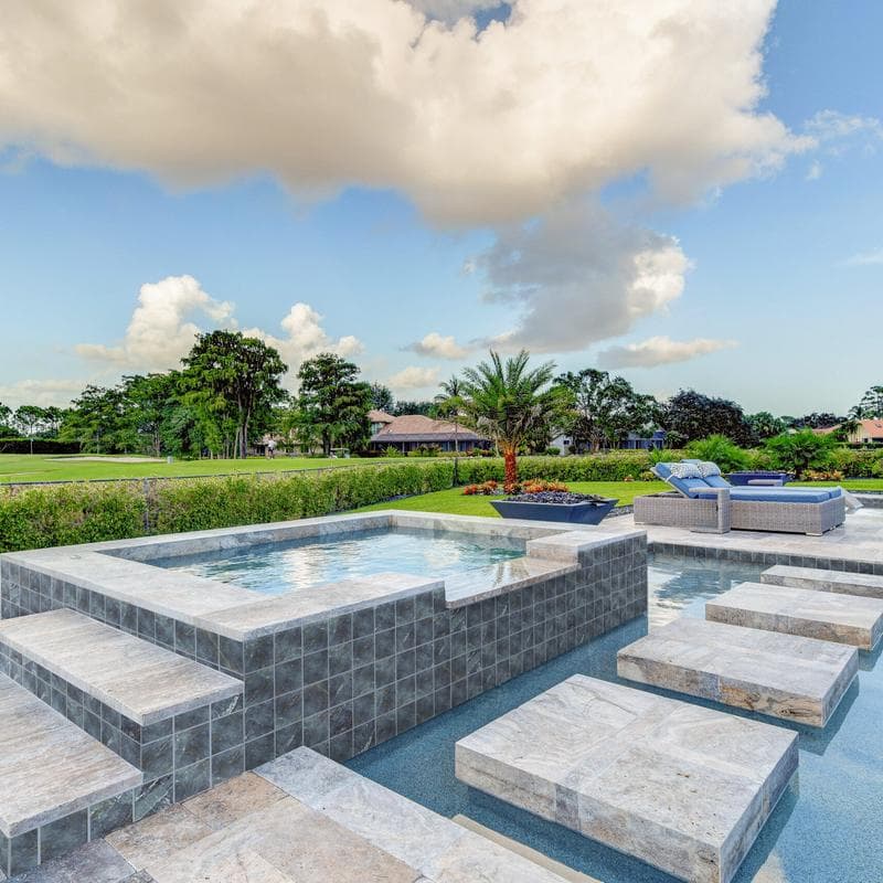 Aquabella Himalaya Tibet 6x6 Porcelain Pool Tile - Image 3