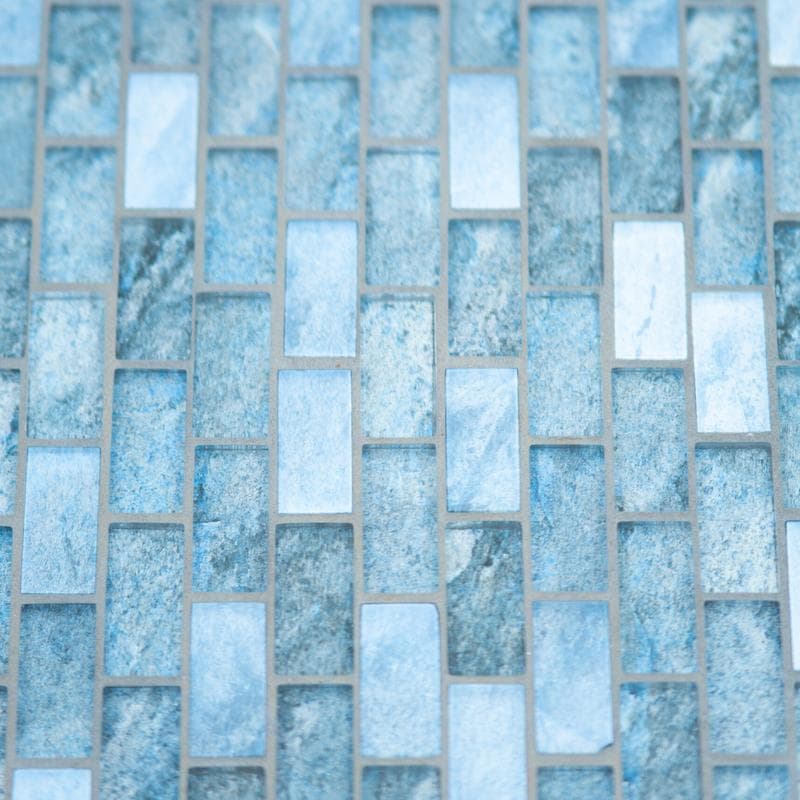 Aquabella Manhattan Union Square 1x2 Glass Mosaic 12"x12" Pool Tile - Image 6