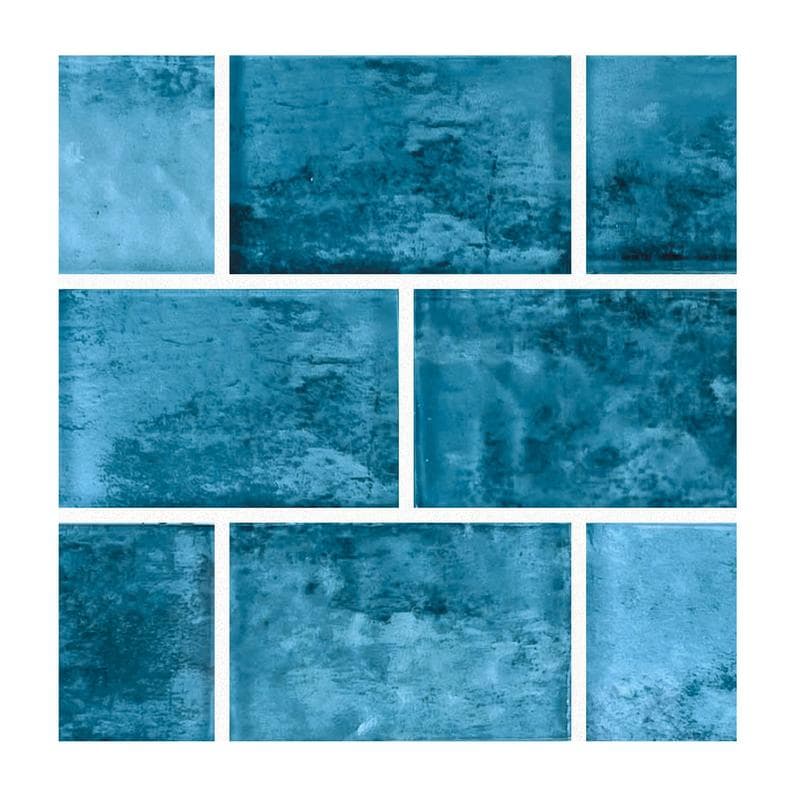 Aquabella Manhattan Broadway 2x3 Glass Mosaic 12"x12" Pool Tile - Image 1