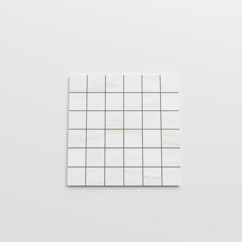 Lassa White Unpolished 12x12 Mosaic - Image 3