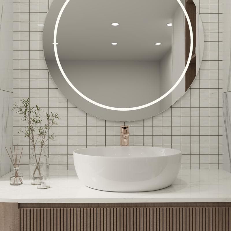 Lassa White Unpolished 12x12 Mosaic - Image 7