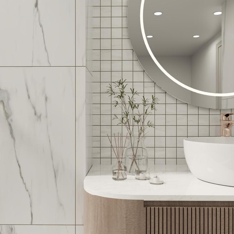 Lassa White Unpolished 12x12 Mosaic - Image 10